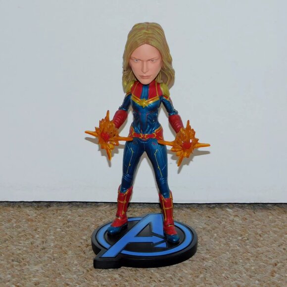2019 NECA Head Knockers Marvel Avengers Endgame Captain Marvel Resin Figure MIB - Picture 2 of 10